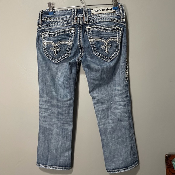 ROCK REVIVAL denim capri jeans 26 - Picture 3 of 7